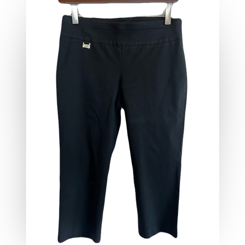 👖 Alfani Black Pull-On Ankle Dress Pants | Size 6P EUC